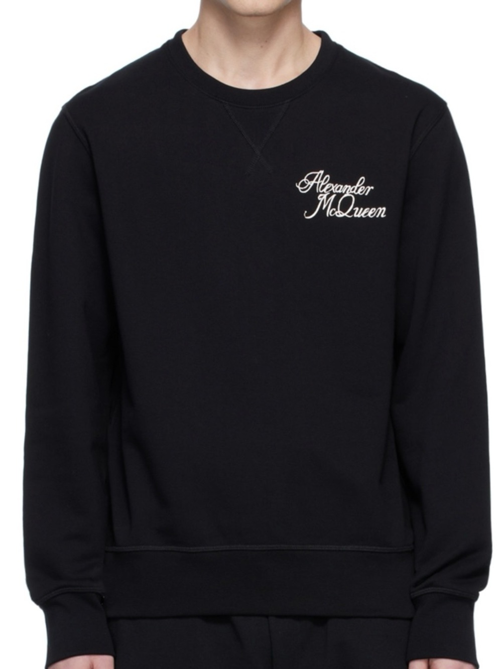 ALEXANDER MCQUEEN - Black McQueen Skeleton Sweatshirt